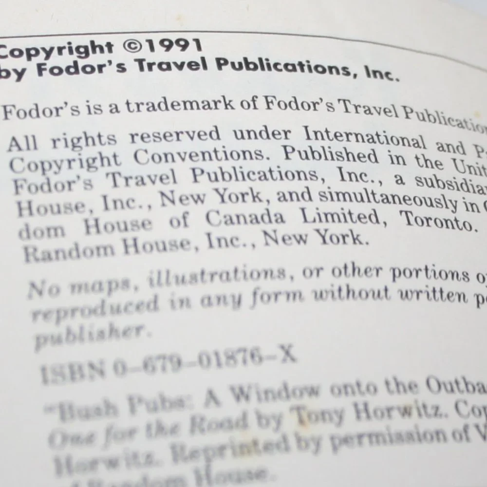 Fodor's 91 Australia Travel Guide 1991 Paperback book (bf)